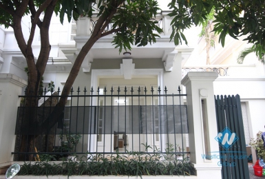Nice house for rent in Ciputra, Tay Ho, Hanoi, fully furnished.